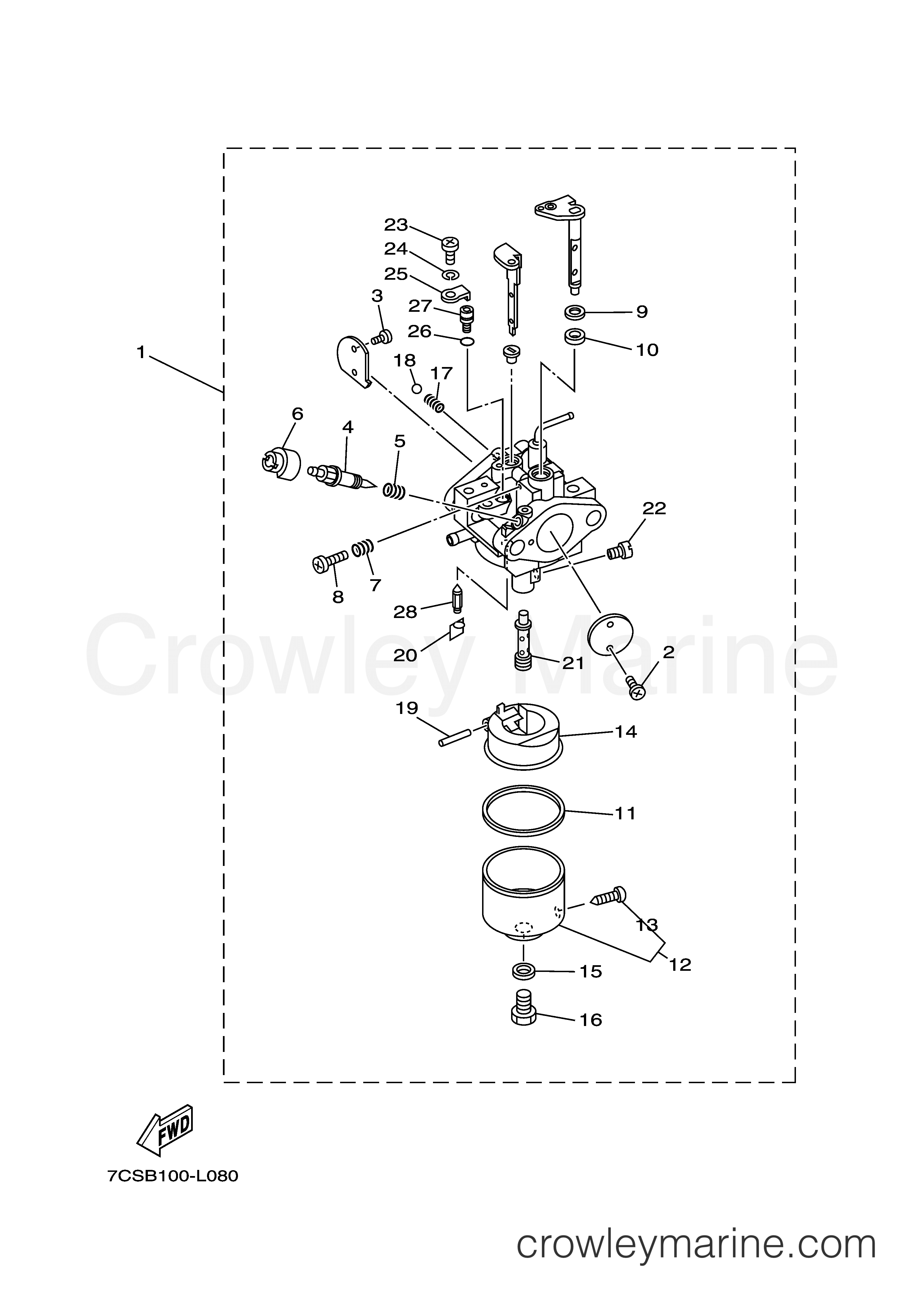 Yamaha Motors MZ300K3U-M - CARBURETOR