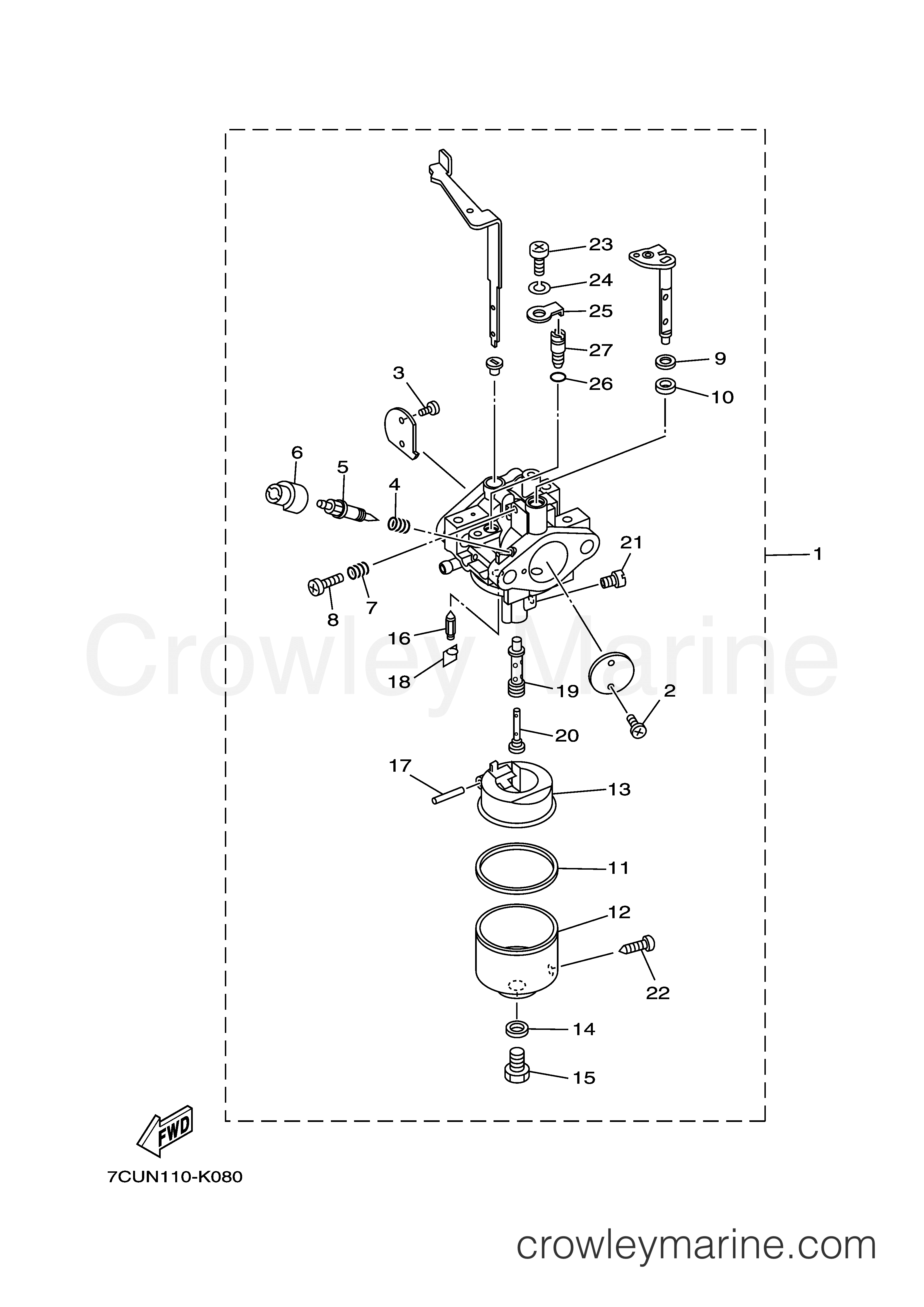 Yamaha Motors MZ360A2K - CARBURETOR