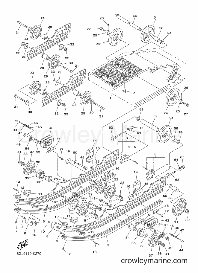 2018 Snowmobile RPZ50MP - RPZ50MP (8GRP) [020] - TRACK SUSPENSION 1