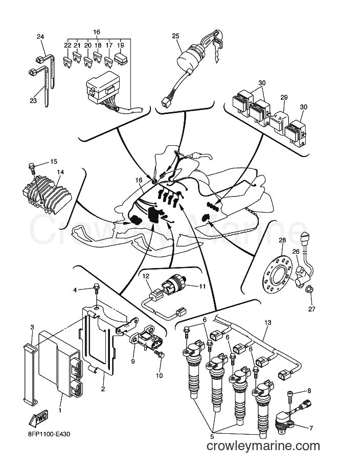 Yamaha Motors RX10 (8FP1) [020] - ELECTRICAL 1