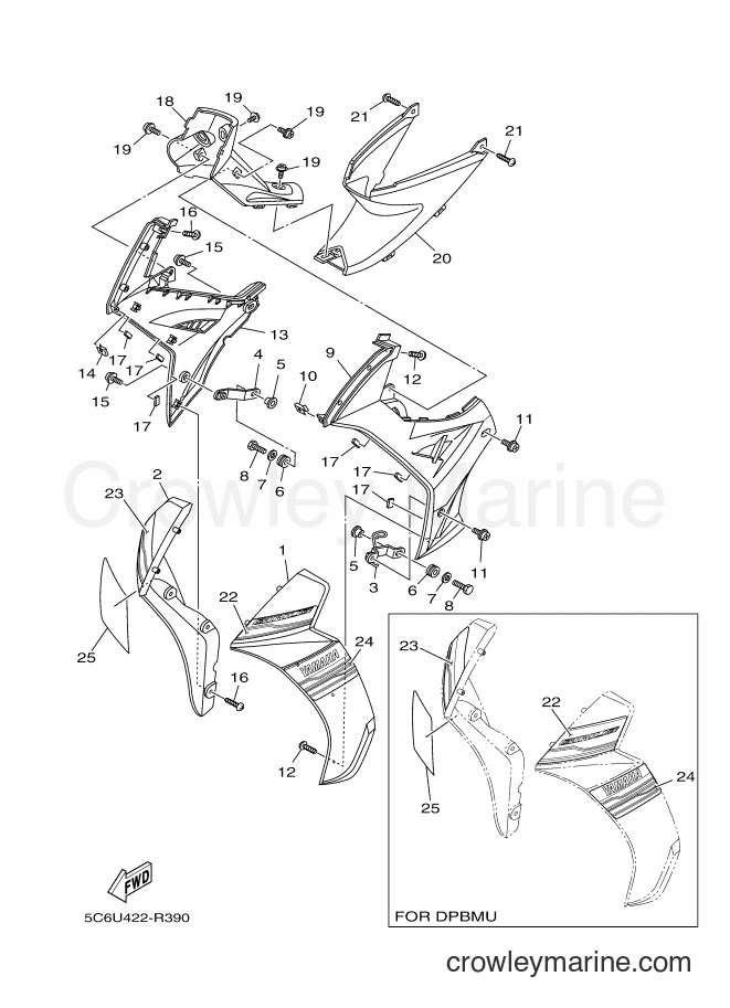 Yamaha Motors T110LE (B6A2) [010] - LEG SHIELD