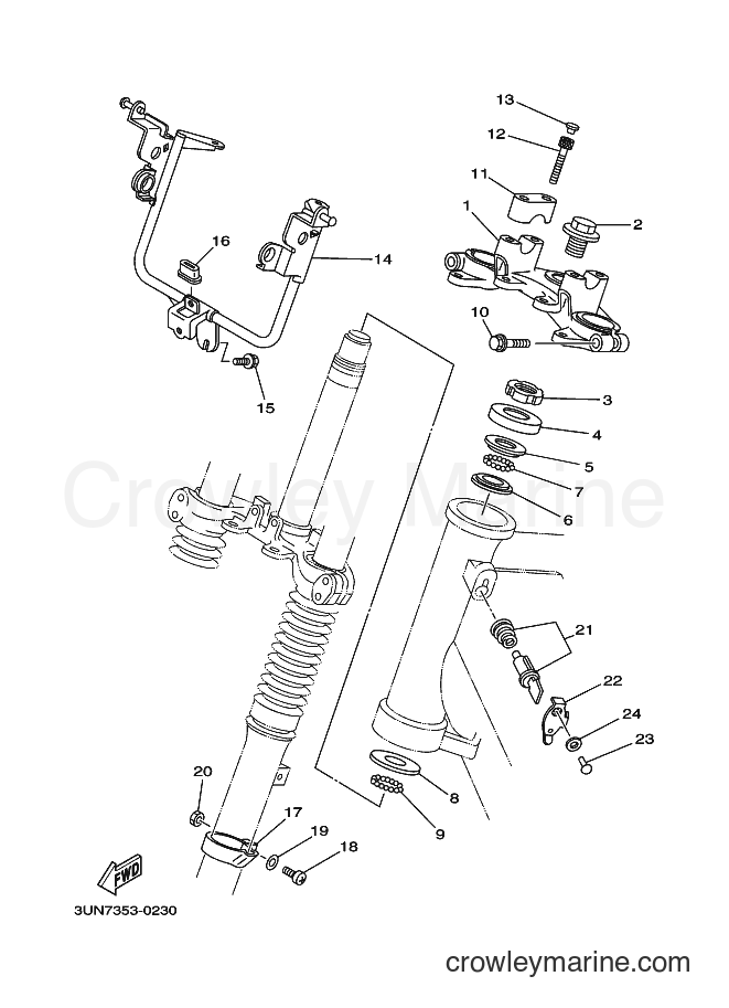 Yamaha Motors DT50LC (3UN7) [010] - STEERING