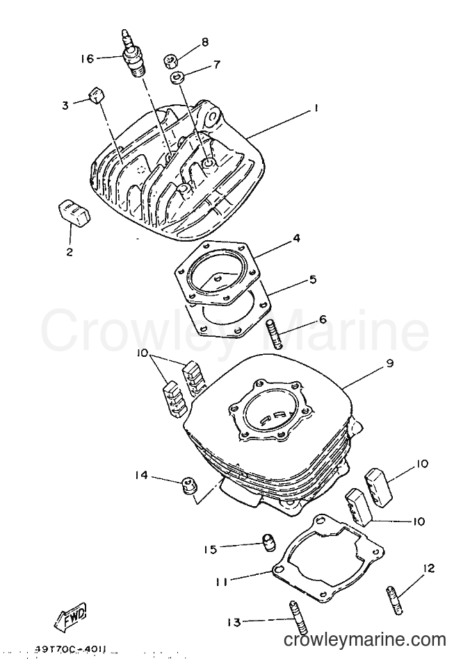 1986 Dirt Bike IT200S - IT200S (1VH) [999] - CYLINDER