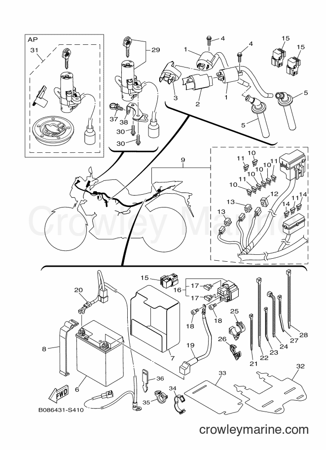 2017 Street Bike MTN320-A - MTN320-A (B087) [010] - ELECTRICAL 1