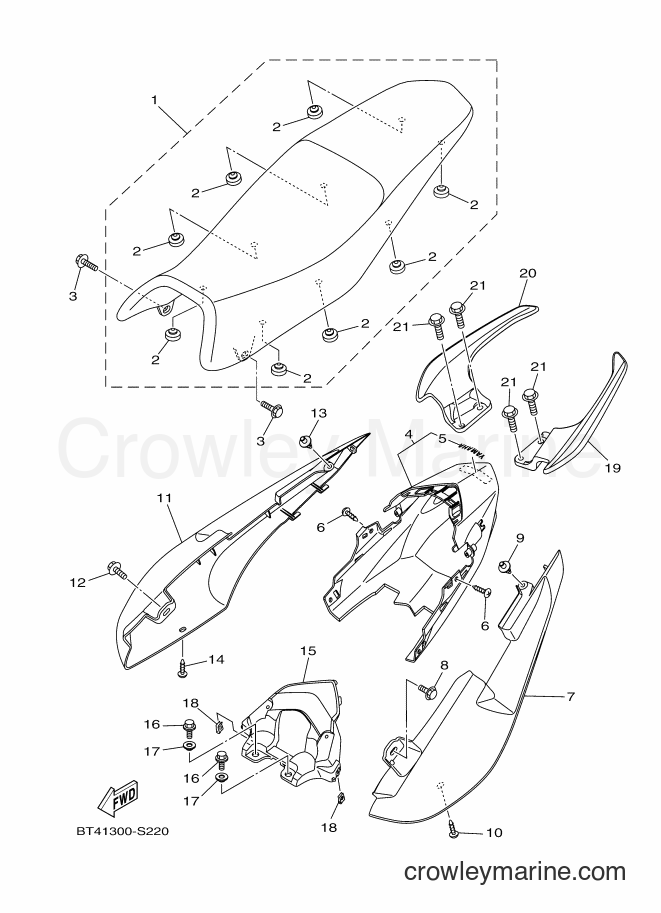 Yamaha Motors YS125-5C (BT41) [010] - SEAT