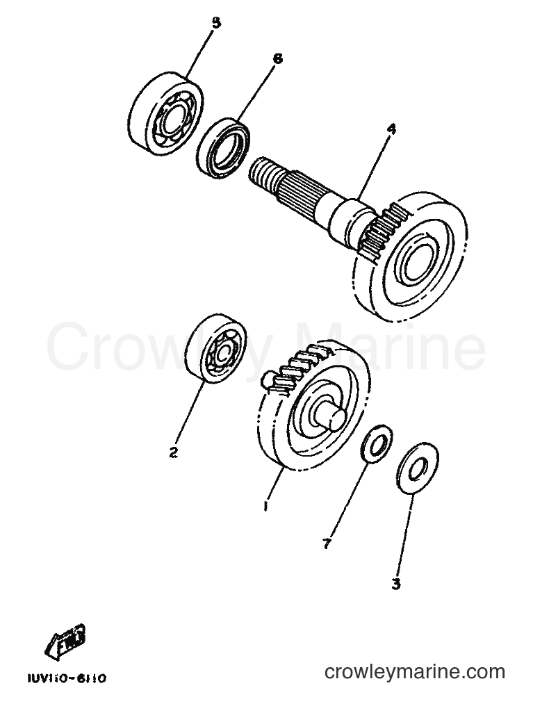 1990 Scooter CG50E - CG50E (2YT3) [010] - TRANSMISSION
