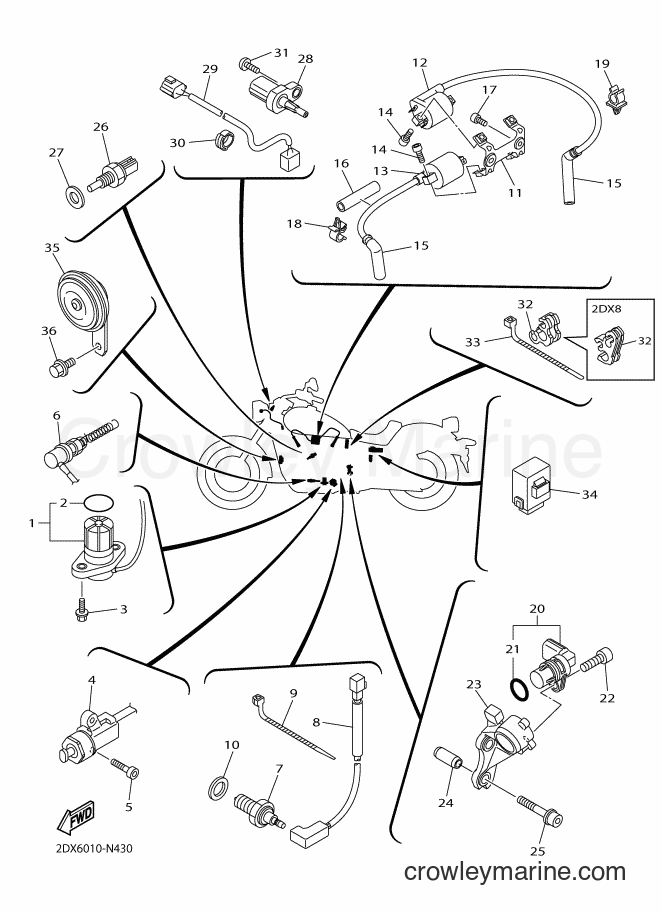 Yamaha Motors XVS950CU (2DX6) [010] - ELECTRICAL 1
