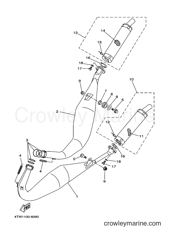 Yamaha Motors TZ250 (4TW1) [070] - EXHAUST