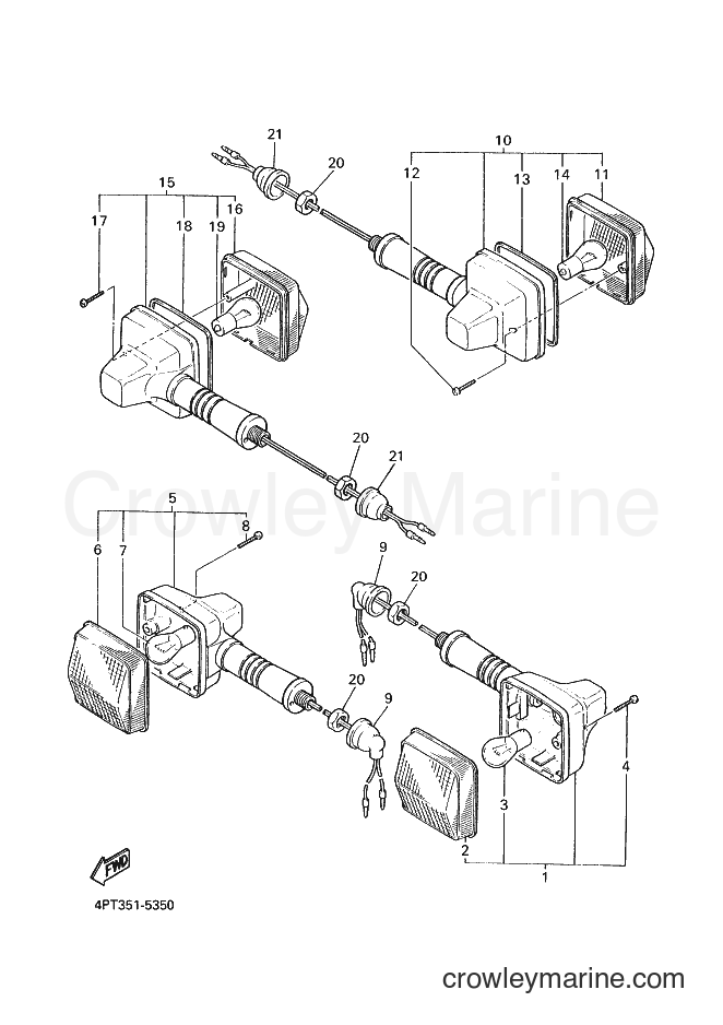 1996 Dirt Bike XT600E - XT600E (4PT3) [070] - FLASHER LIGHT