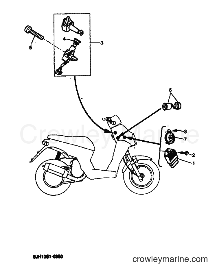 Yamaha Motors EW50 (5LH1) [020] - ELECTRICAL 1