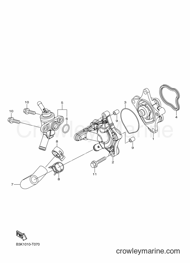 2018 Scooter CEH50D - CEH50D (B3K2) [010] - WATER PUMP