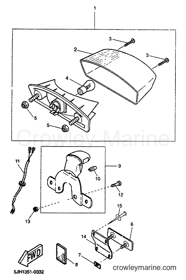 2001 Scooter EW50 - EW50 (5JH3) [020] - LUZ DE COLA
