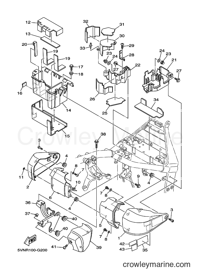 Yamaha Motors XV1700A (5VNT) [010] - SIDE COVER