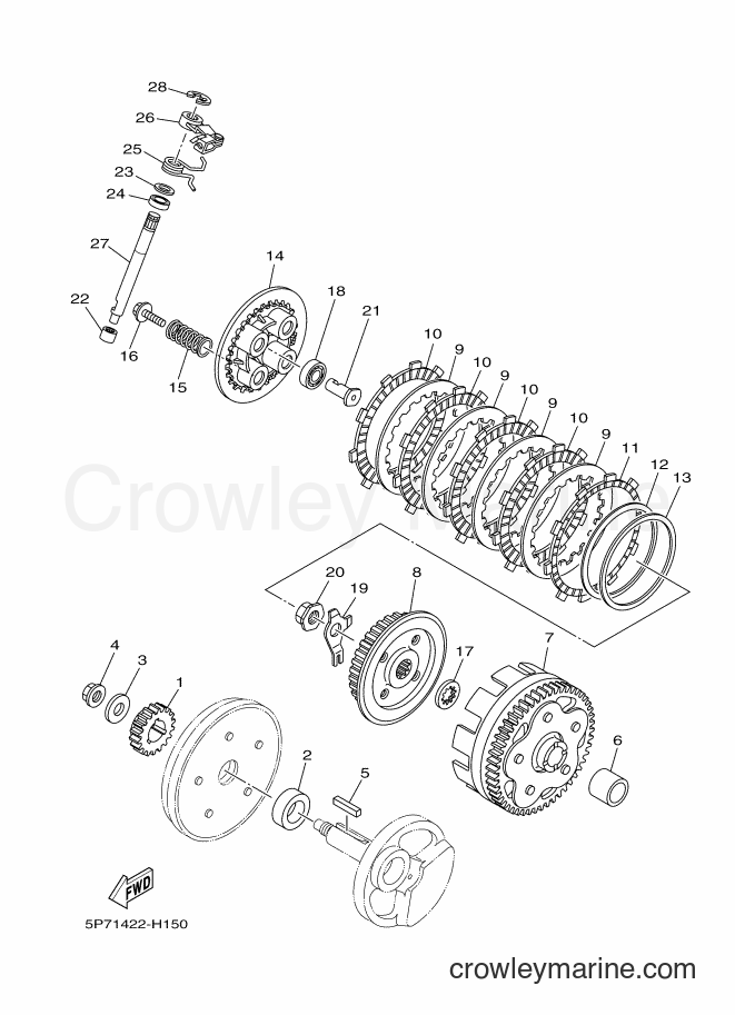 2010 Scooter T135HC - T135HC (5P72) [020] - CLUTCH