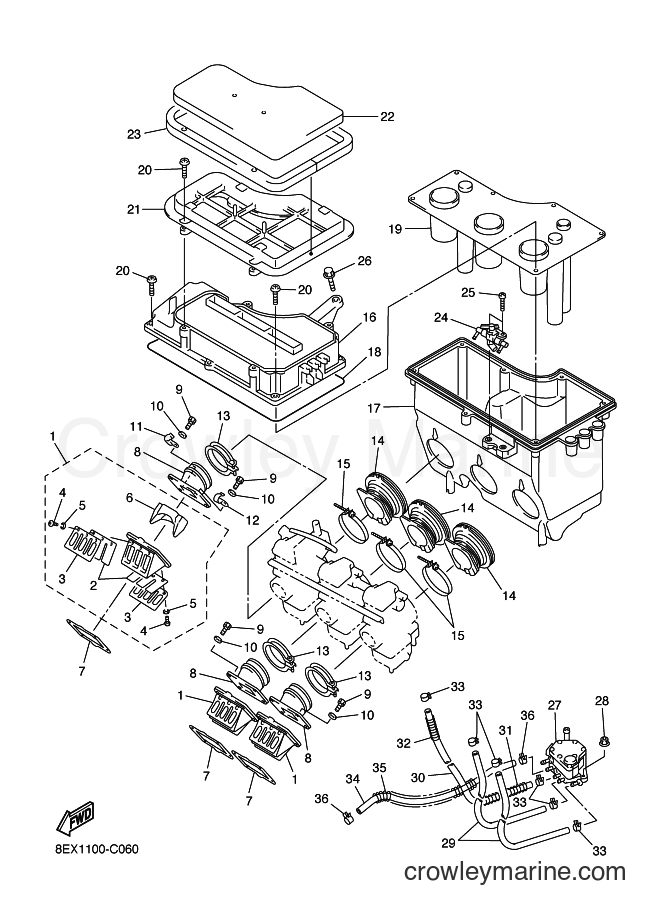 Yamaha Motors SXV60VT (8FD1) [030] - INTAKE