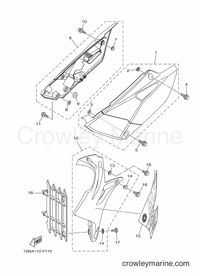 2015 Dirt Bike YZ85 - YZ85 (1SNA) [020] - SIDE COVER