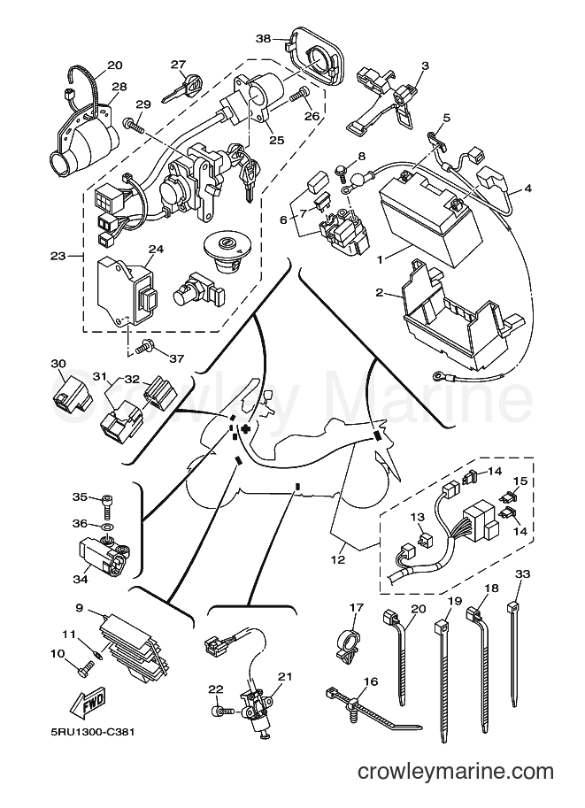 Yamaha Motors YP400 (5RU1) [040] - ELECTRICAL 1