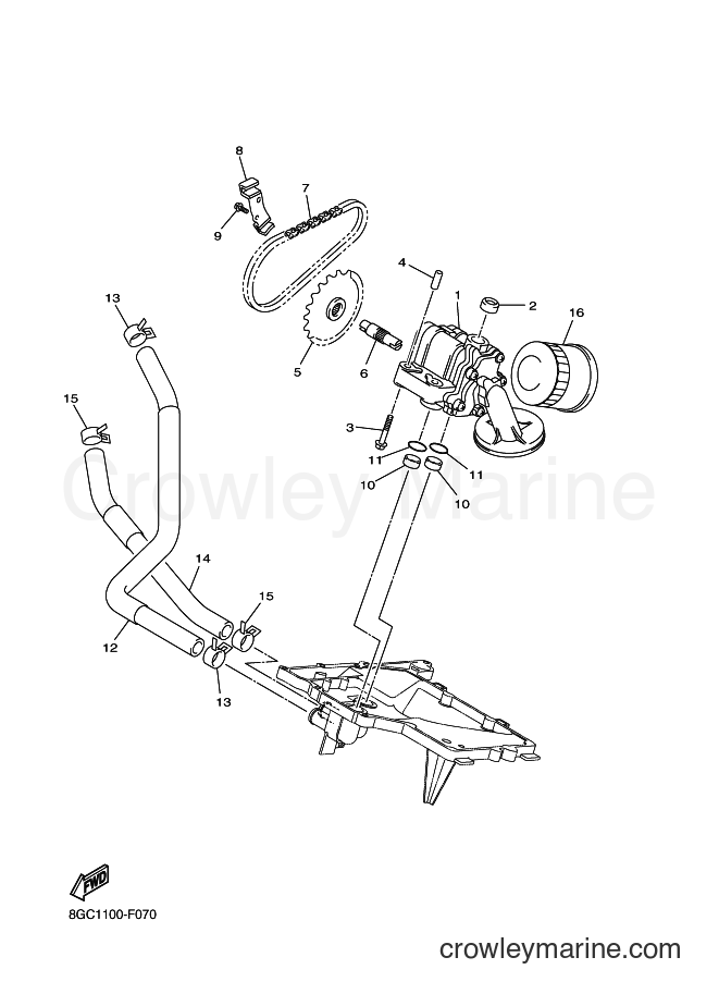2007 Snowmobile RT50 - RT50 (8GC2) [010] - OIL PUMP