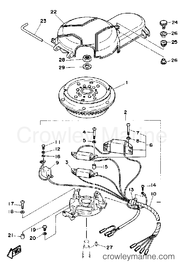 Yamaha Motors FT9.9ELD - CDI MAGNETO