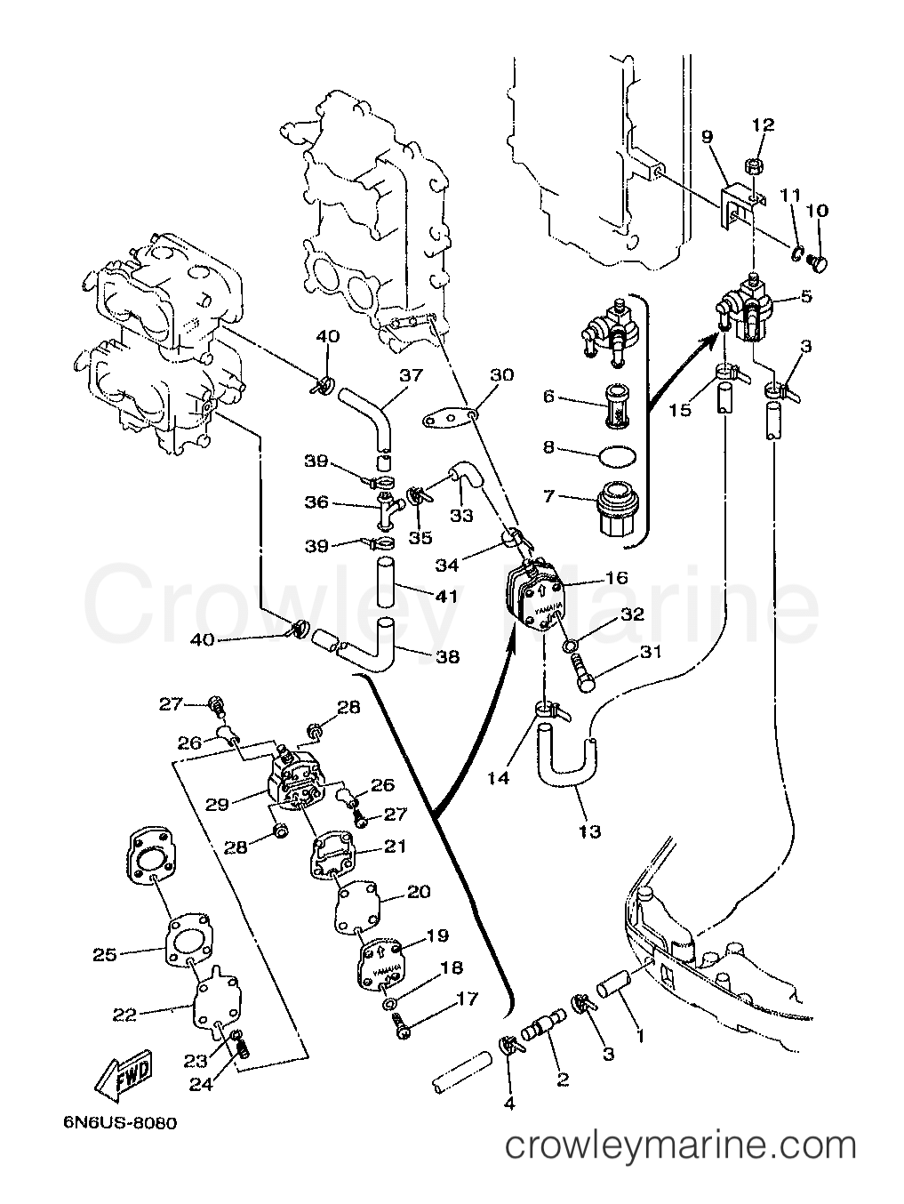 Yamaha Motors B115TLRX - FUEL
