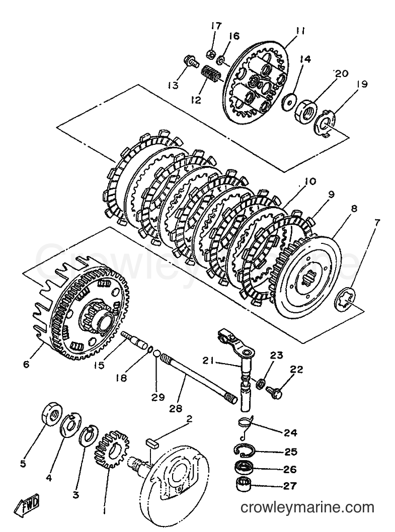 1996 Street Bike SR250 - SR250 (21L2) [99B] - CLUTCH