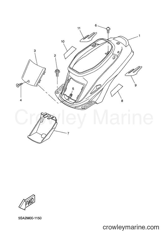 2001 Scooter CW50L - CW50L (5SA2) [020] - SIDE COVER