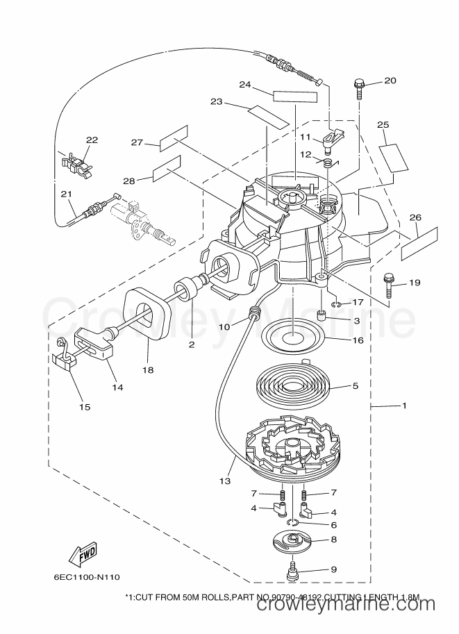 Yamaha Motors F6MHA (6EE2) [110] - STARTER