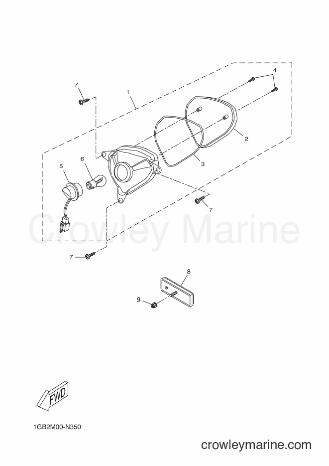 2016 Scooter NS50F - NS50F (1GB4) [020] - TAILLIGHT