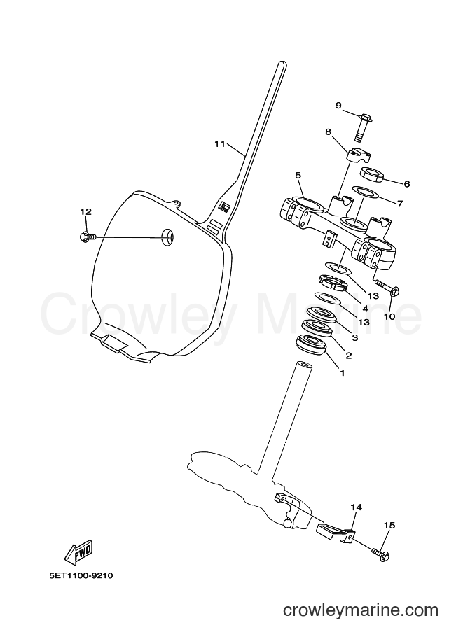 1999 Dirt Bike YZ125 - YZ125 (5ET2) [010] - STEERING