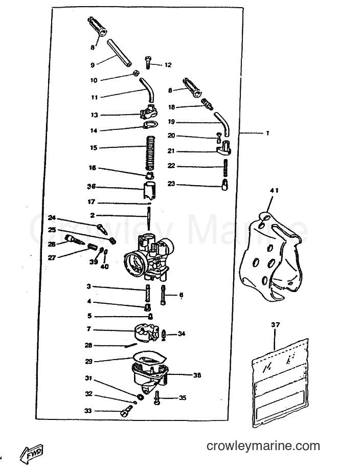 1998 Scooter CW50 - CW50 (4RW3) [010] - CARBURETOR