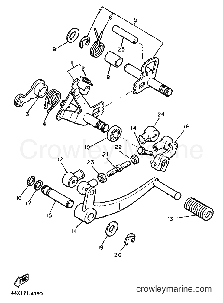 Yamaha Motors XJ900F (2HL) [999] - SHIFT SHAFT