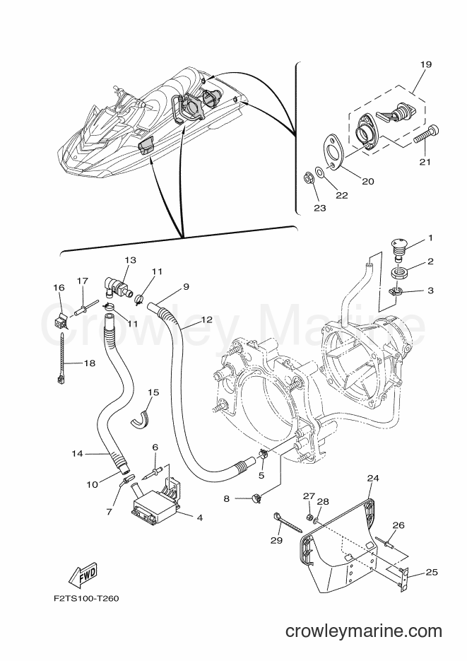 Yamaha Motors FC1800A-T (F3JS) [030] - HULL & DECK