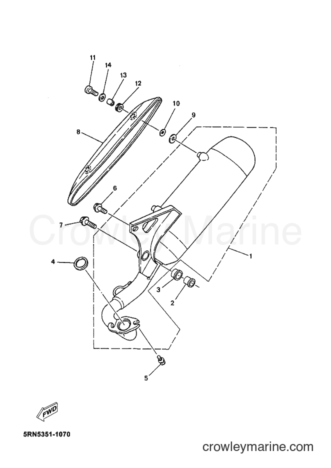 Yamaha Motors YN50 (5RN9) [010] - EXHAUST