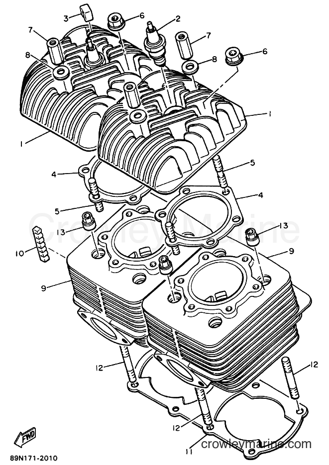 2003 Snowmobile VK540E-3 - VK540E-3 (8ACB) [030] - CYLINDER HEAD