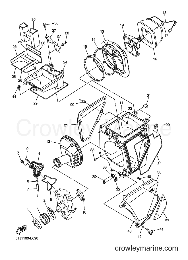 2003 Dirt Bike WR450F - WR450F (5TJ2) [040] - INTAKE