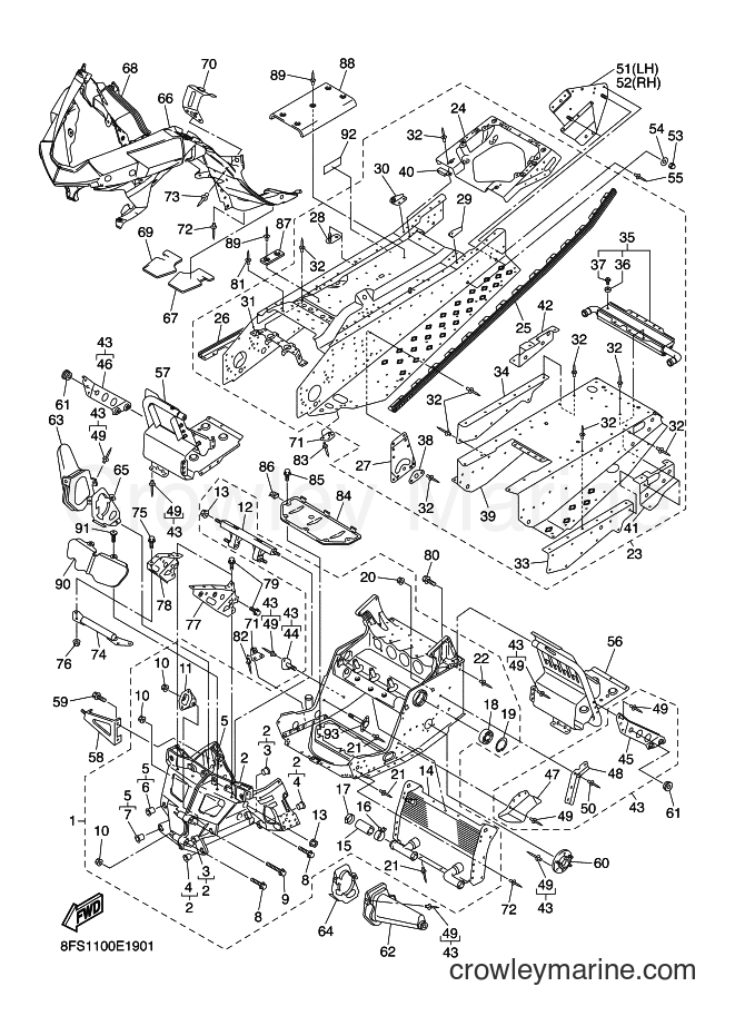 2006 Snowmobile RX10M - RX10M (8FS1) [020] - FRAME