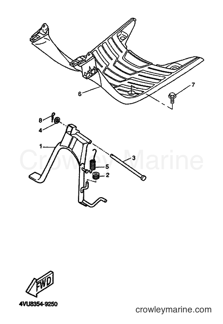 2000 Scooter CW50 - CW50 (5MN1) [030] - STAND & FOOTREST