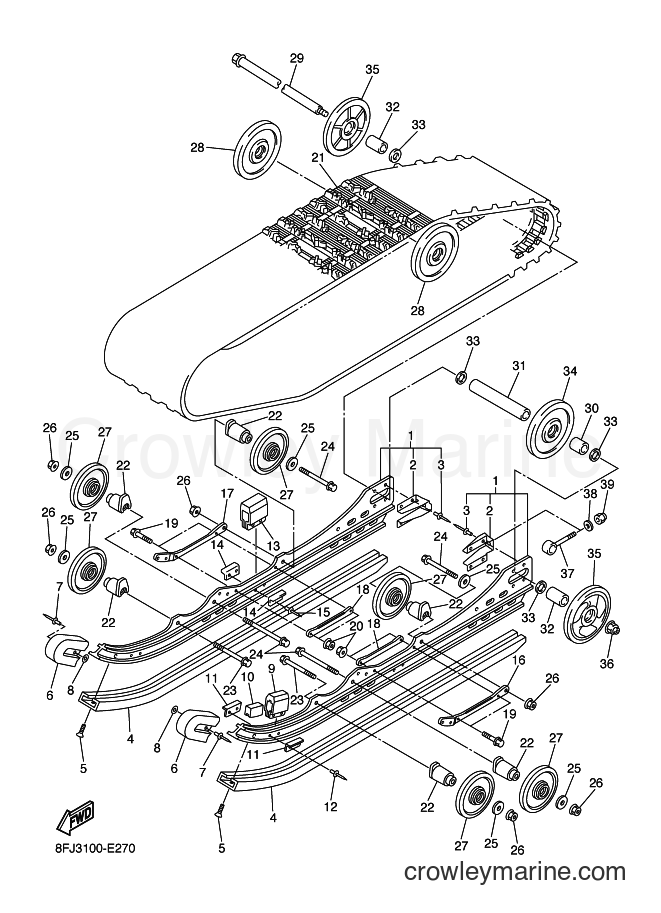 2006 Snowmobile RX10R - RX10R (8FR2) [010] - TRACK SUSPENSION 1