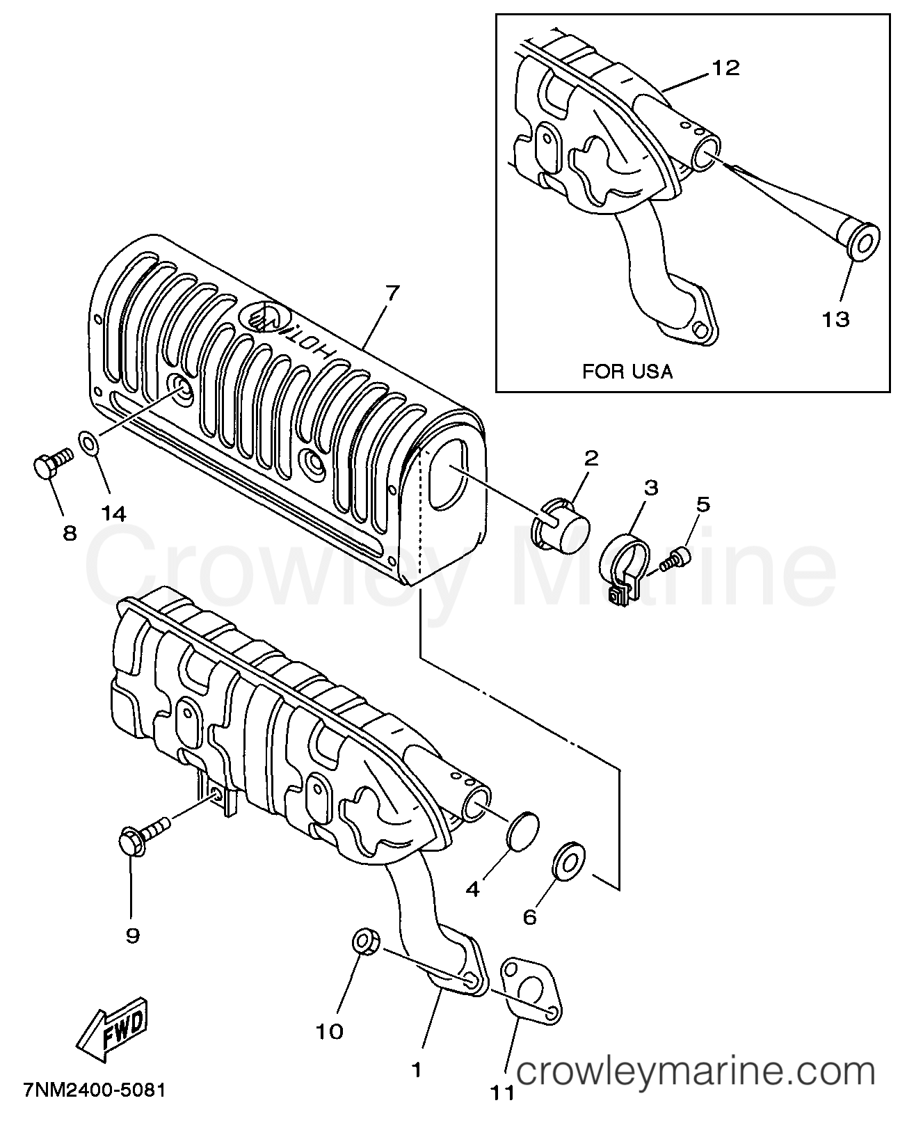 Yamaha Motors EF1600A - EXHAUST