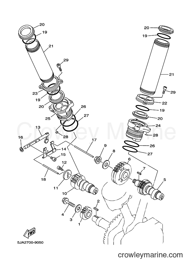 1999 Cruiser XV1600A - XV1600A (5JA1) [060] - CAMSHAFT & CHAIN
