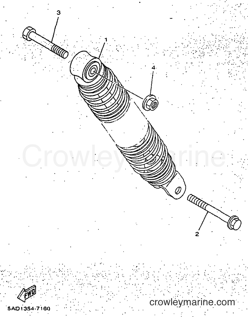 1997 Scooter YN50 - YN50 (5BX1) [010] - REAR SUSPENSION