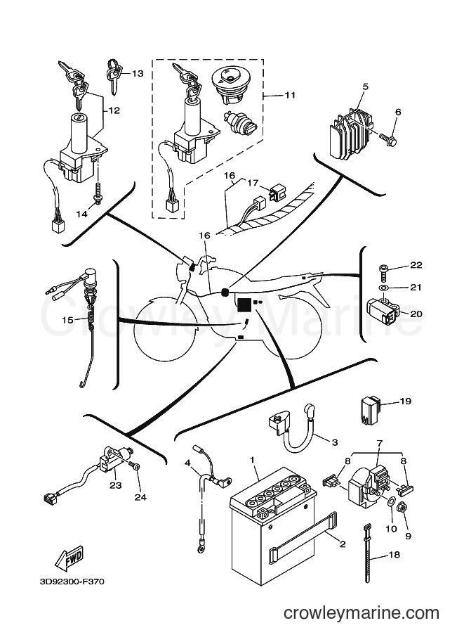 2007 Street Bike YBR125ED - YBR125ED (3D92) [010] - ELECTRICAL 1