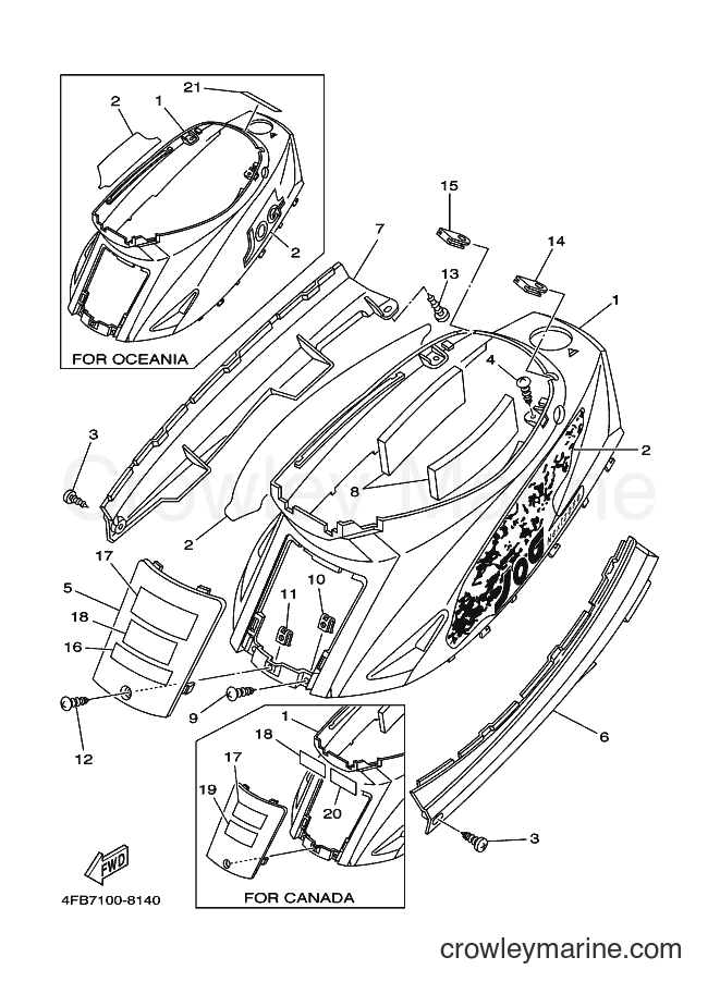 1999 Scooter CY50 - CY50 (3SAA) [010] - SIDE COVER