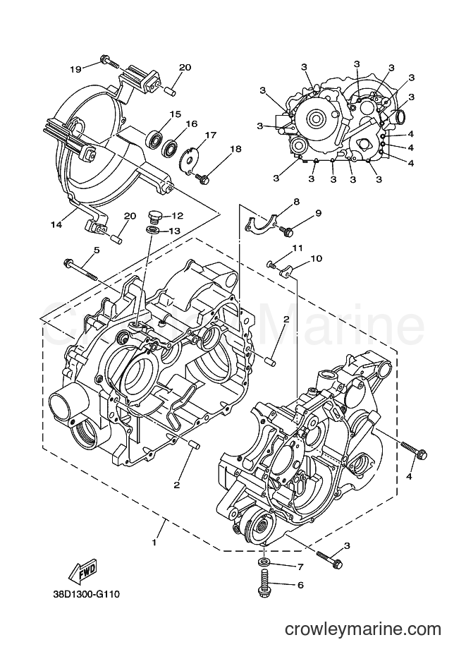 Yamaha Motors YFM350A (38D4) [030] - CRANKCASE