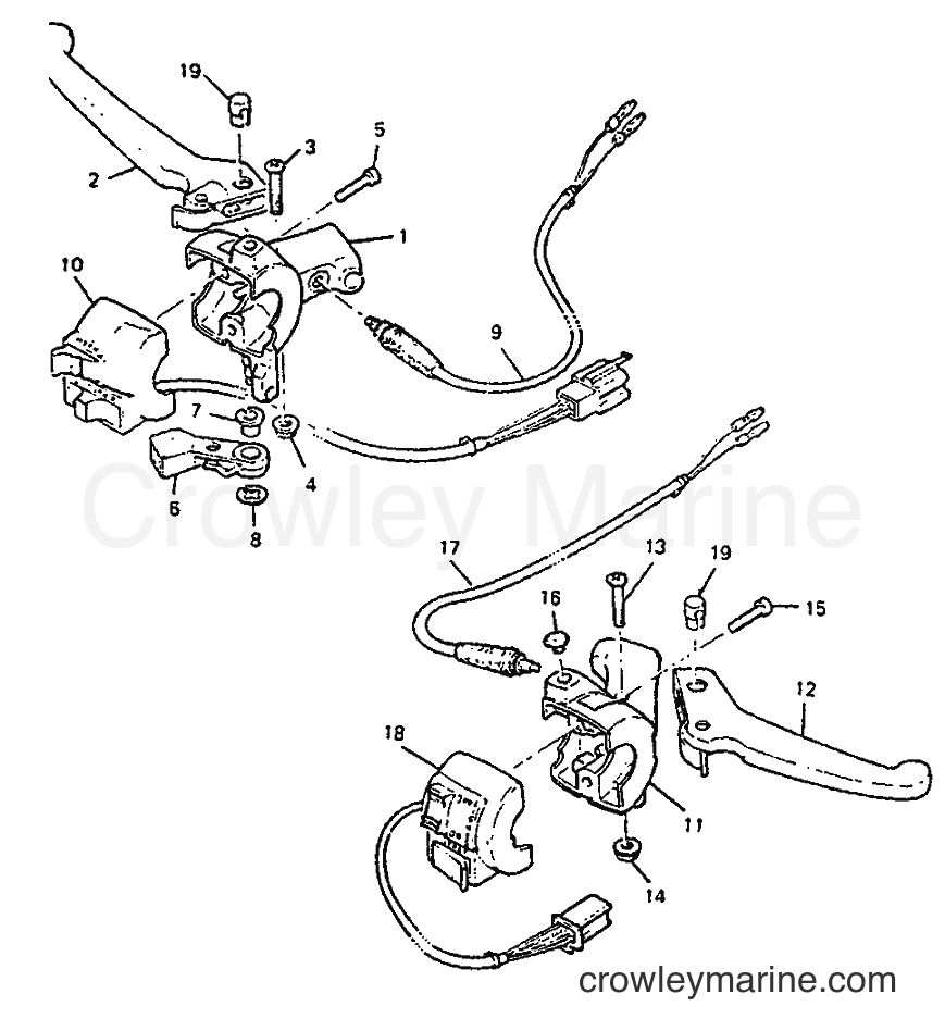 1994 Scooter CW50 - CW50 (4LJ1) [999] - HANDLE SWITCH & LEVER