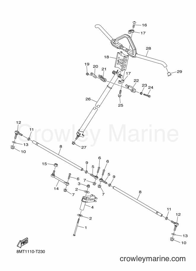 Yamaha Motors SRS10ML53 (8MS2) [010] - STEERING