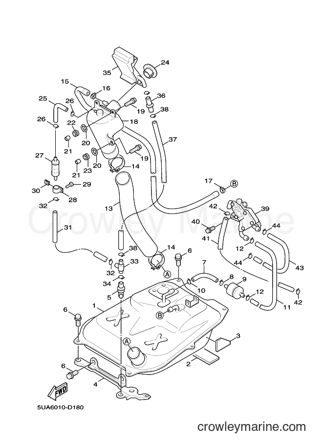2006 Scooter XC125 - XC125 (5MLB) [010] - FUEL TANK
