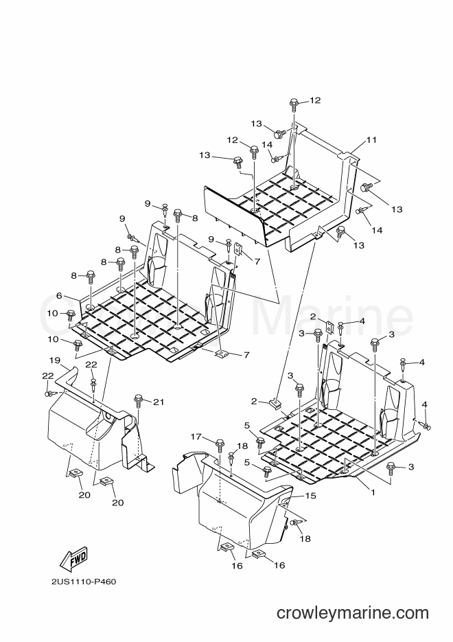 2015 ATV YXC700 - YXC700 (2PG2) [010] - STAND & FOOTREST 2