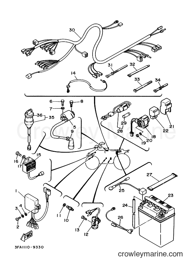 Yamaha Motors YFA1 (3FAC) [999] - ELECTRICAL 1