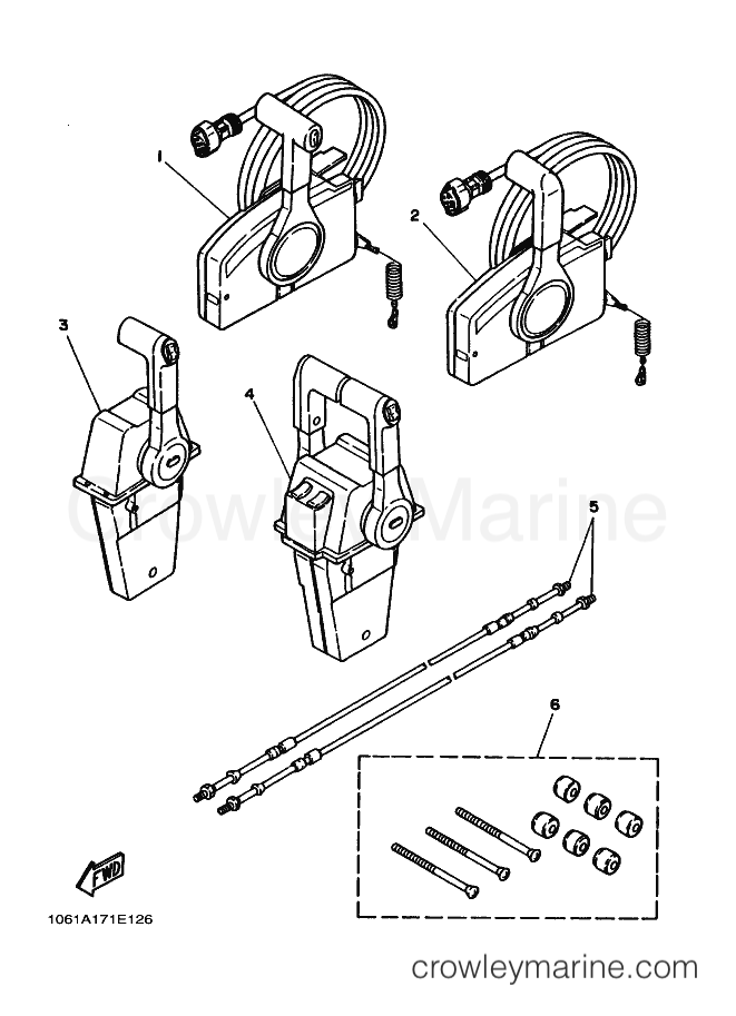 Yamaha Motors 250ETD (61A0) [010] - REMOTE CONTROL